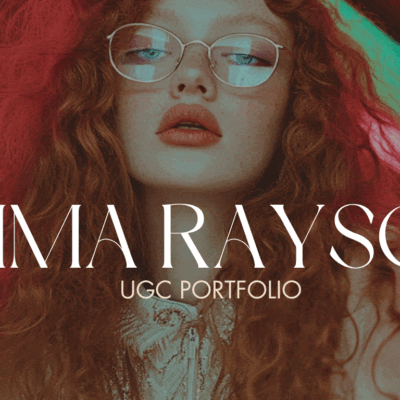 Canva template for UGC portfolio