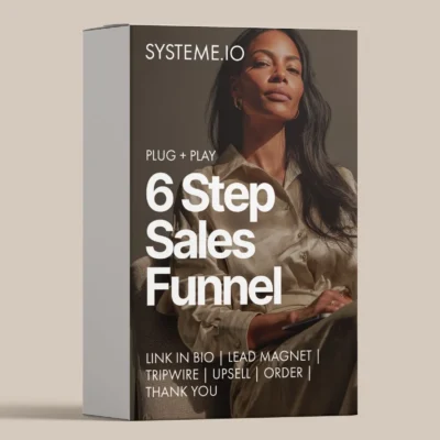 6 Step Sales Funnel Systeme.io high-end digital architecture preview