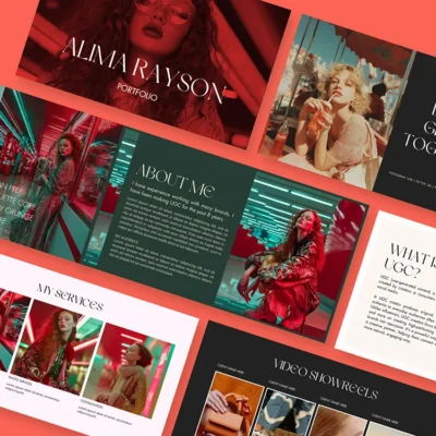 Canva template for UGC portfolio