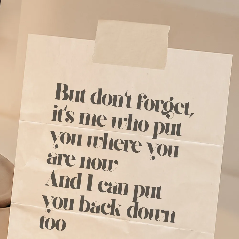 Handprinted style text on paper, tactile texture