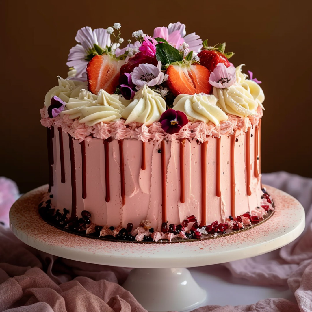 Beautifully decorated Cake
