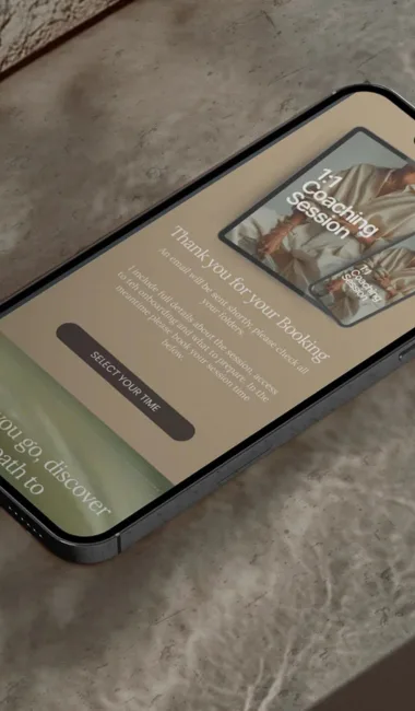a professional website as a solopreneur without hiring an agency on a mobile phone