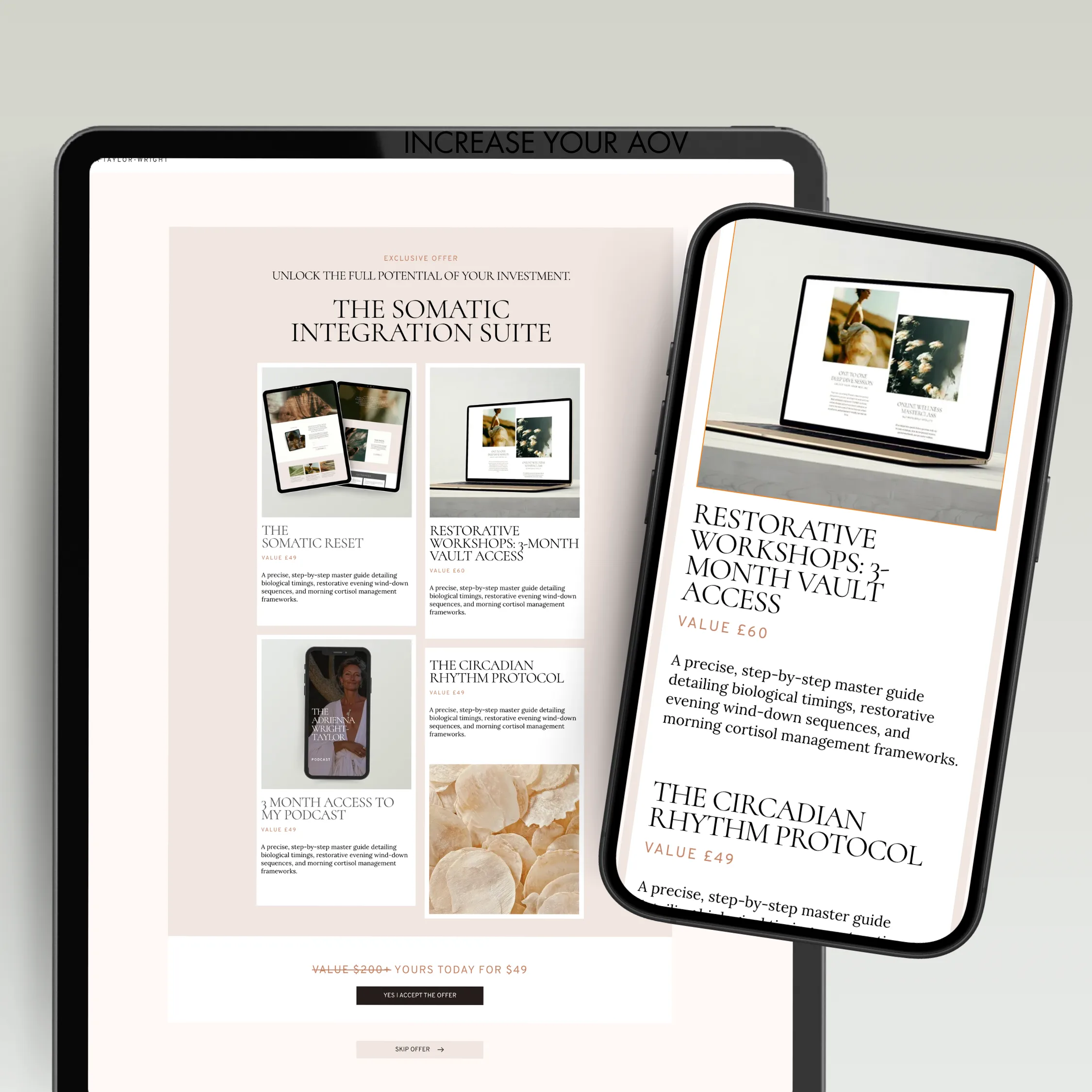 wellness sales funnel template