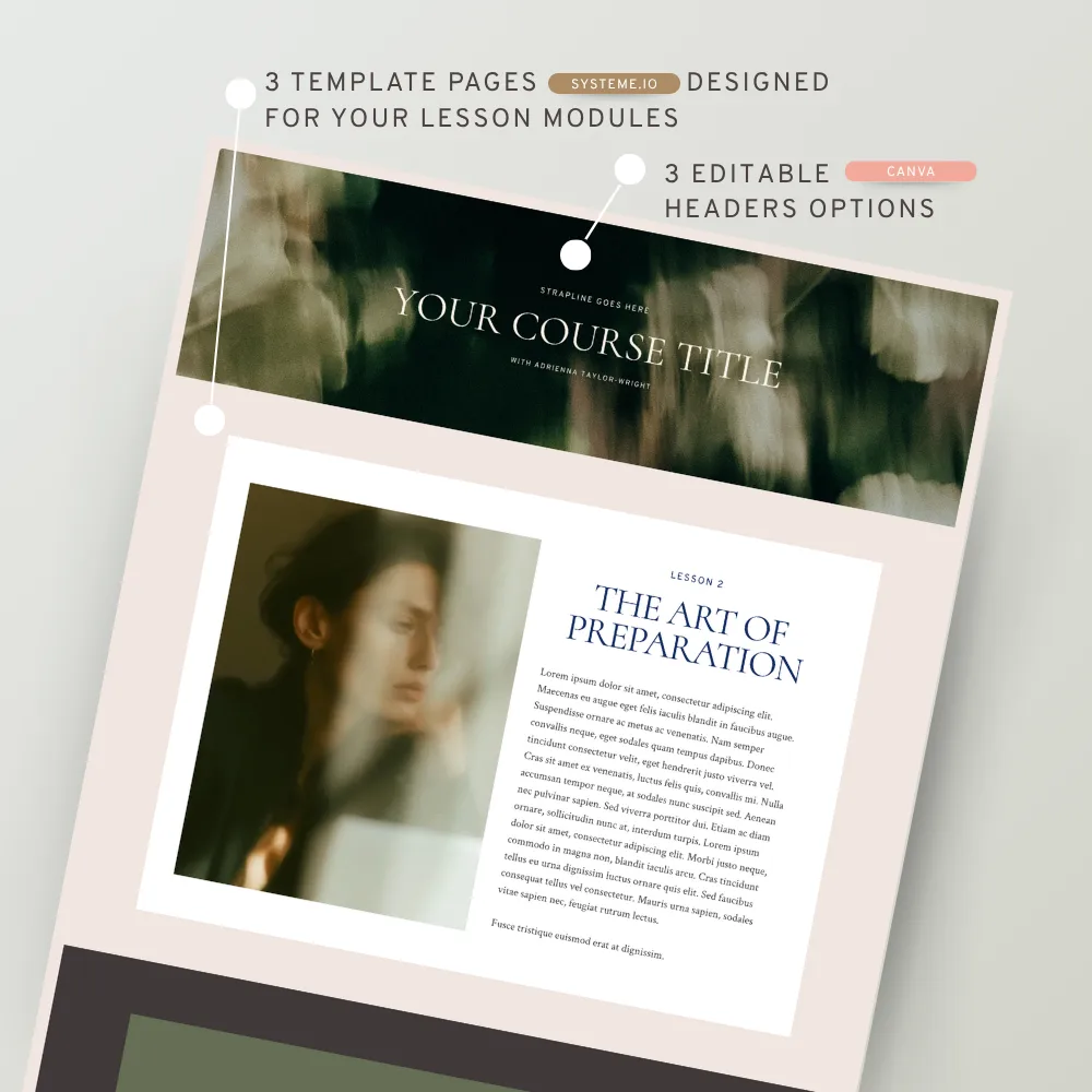 course creator template