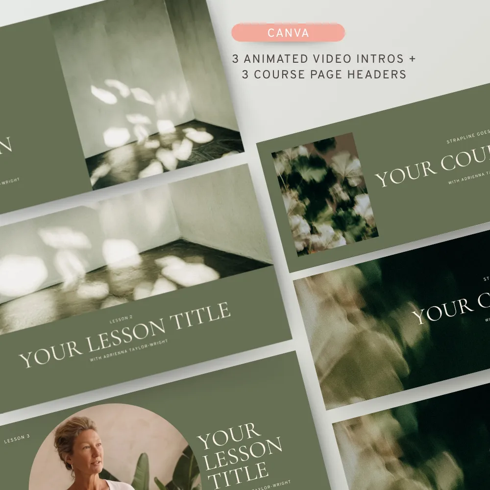 course creator template free canva page elements