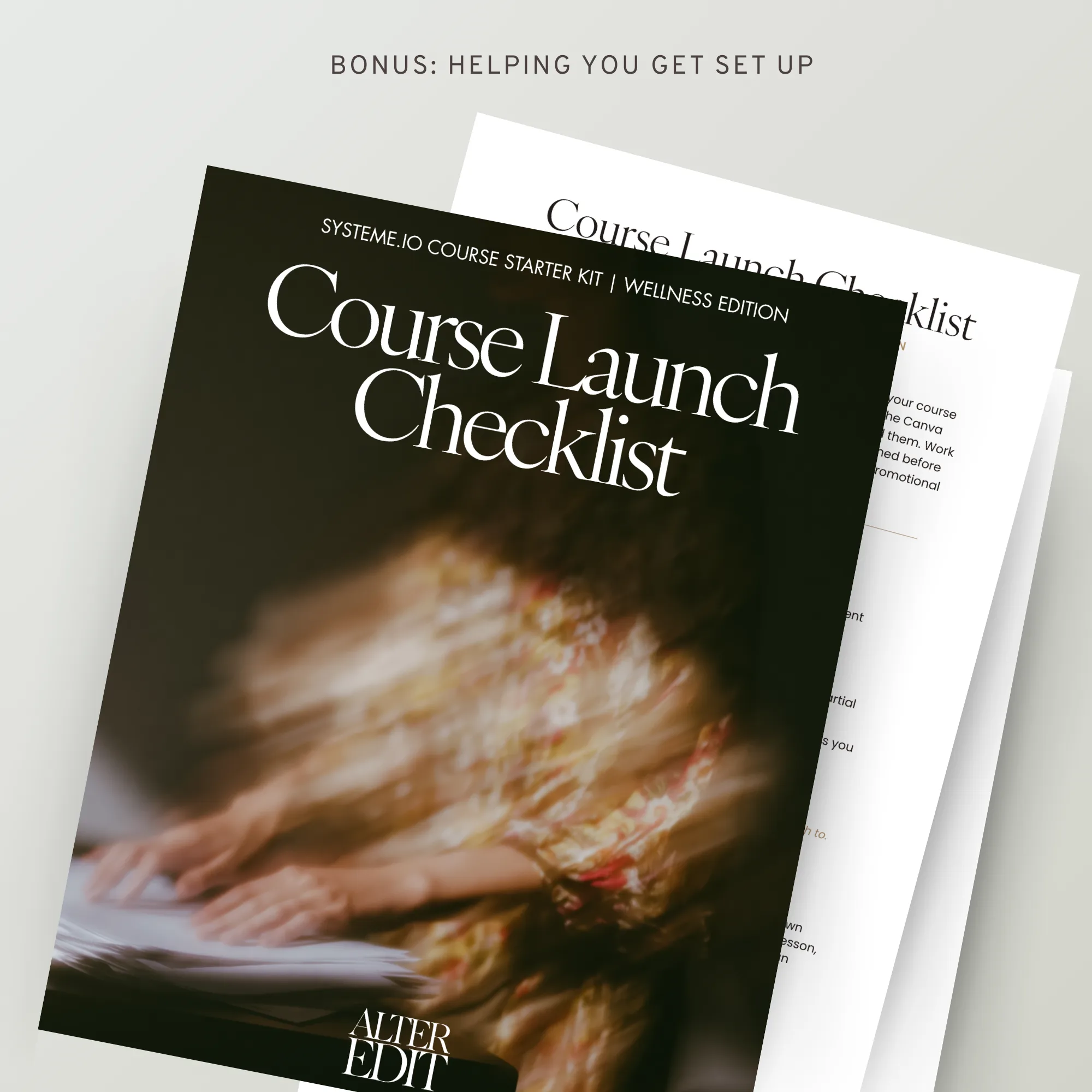 course creator template course checklist