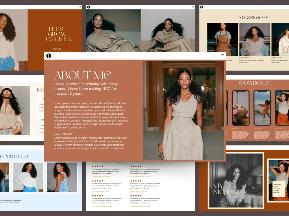 UGC Portfolio Website Template - Image 2